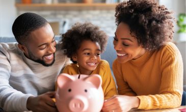 Family Learns about Money